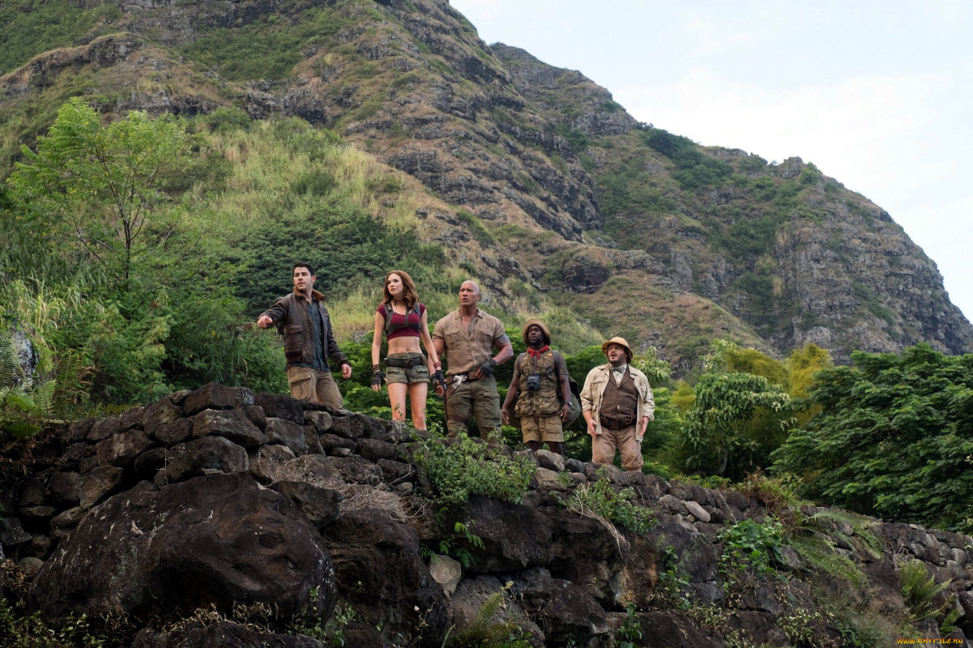  , jumanji,  welcome to the jungle, karen, gillan, jack, black, dwayne, johnson, kevin, hart